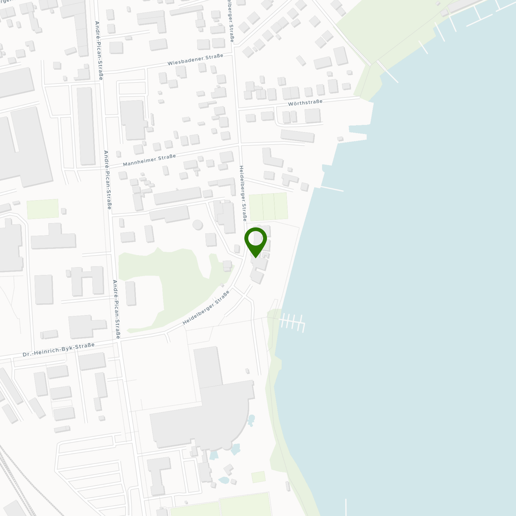 Straßenkarte mit Standort-Markierung der Kita Falkennest in Oranienburg